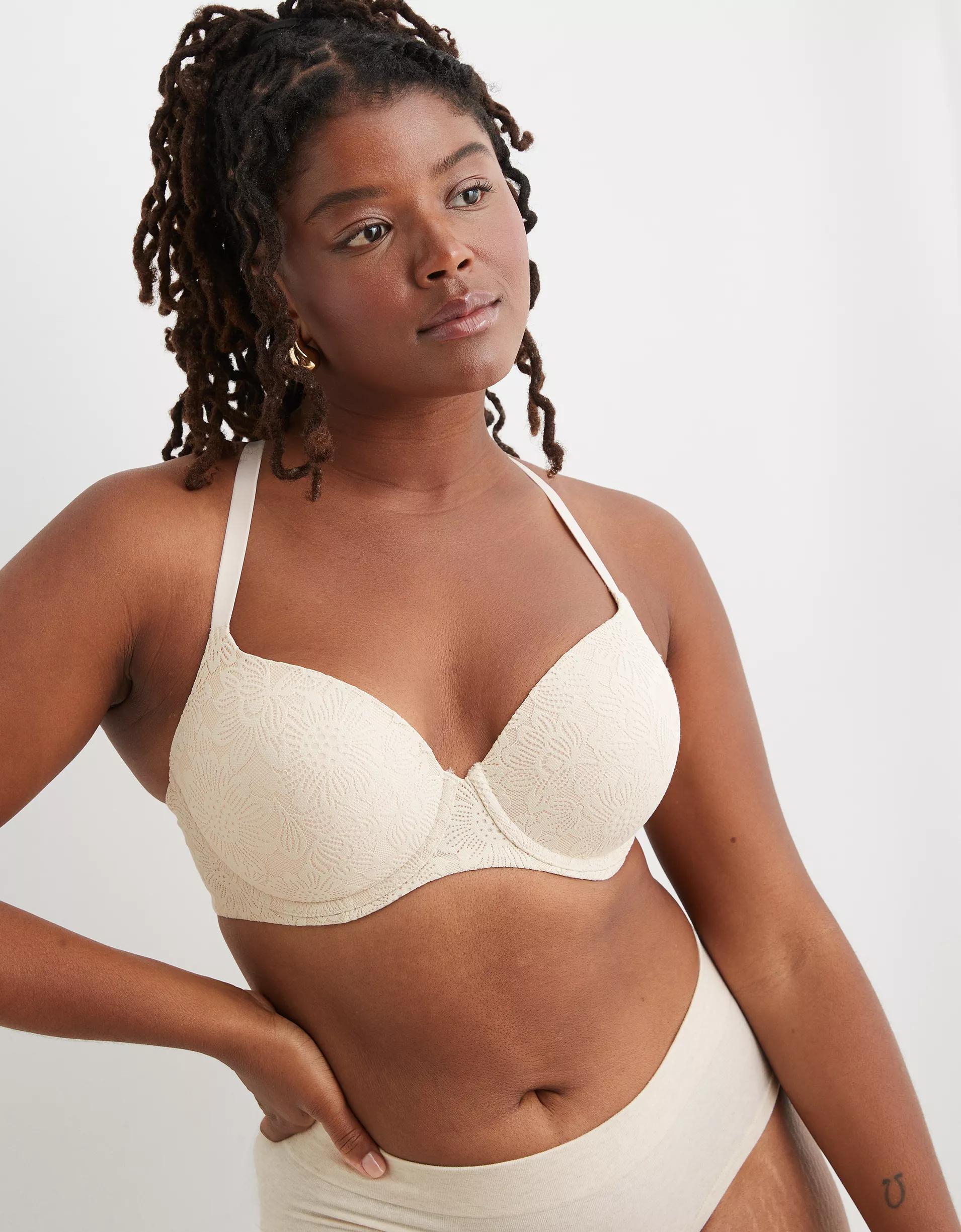 Sunnie Bloom Lace Strappy Demi Push Up Bra Product Image