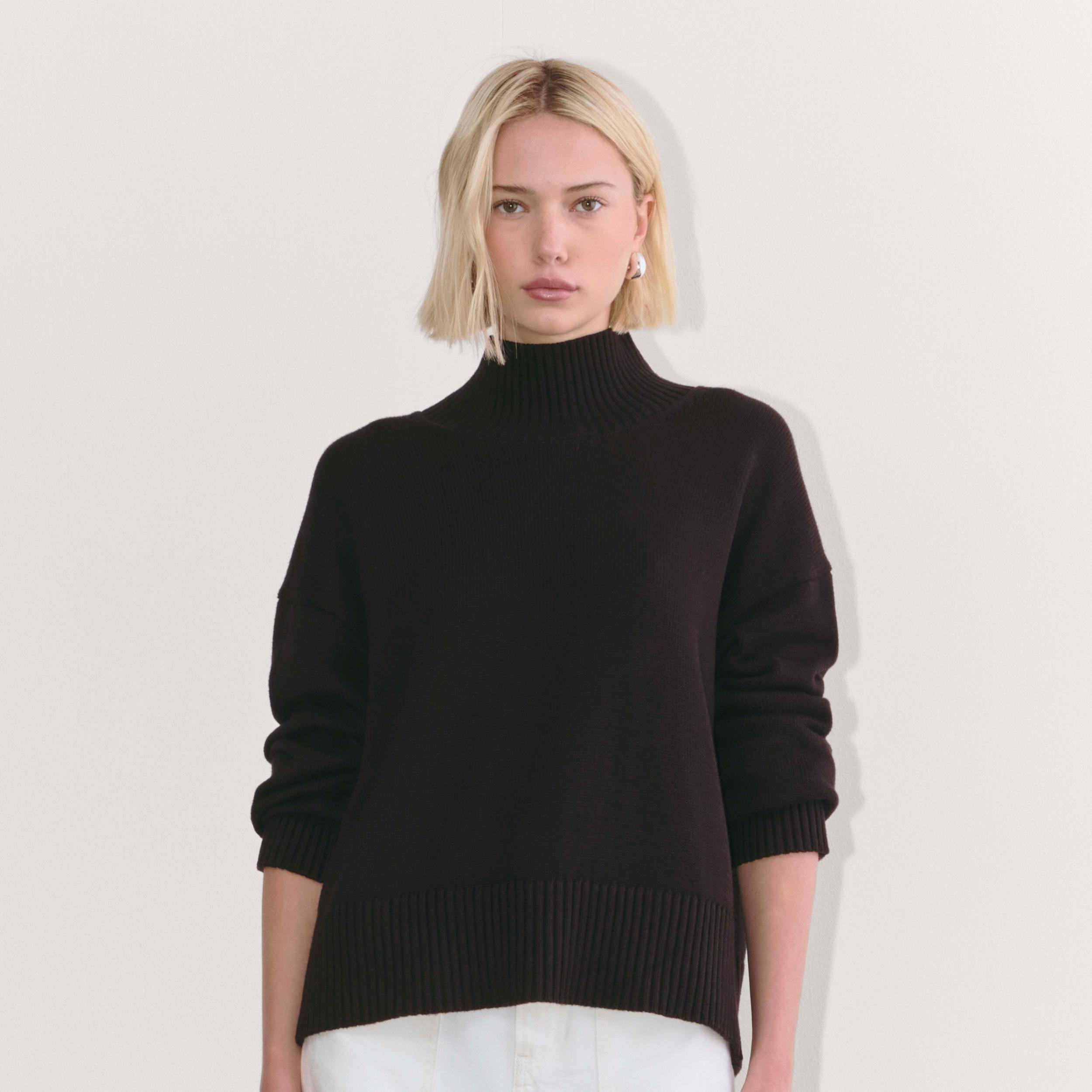 The Boxy Turtleneck in Everyday Cotton Product Image