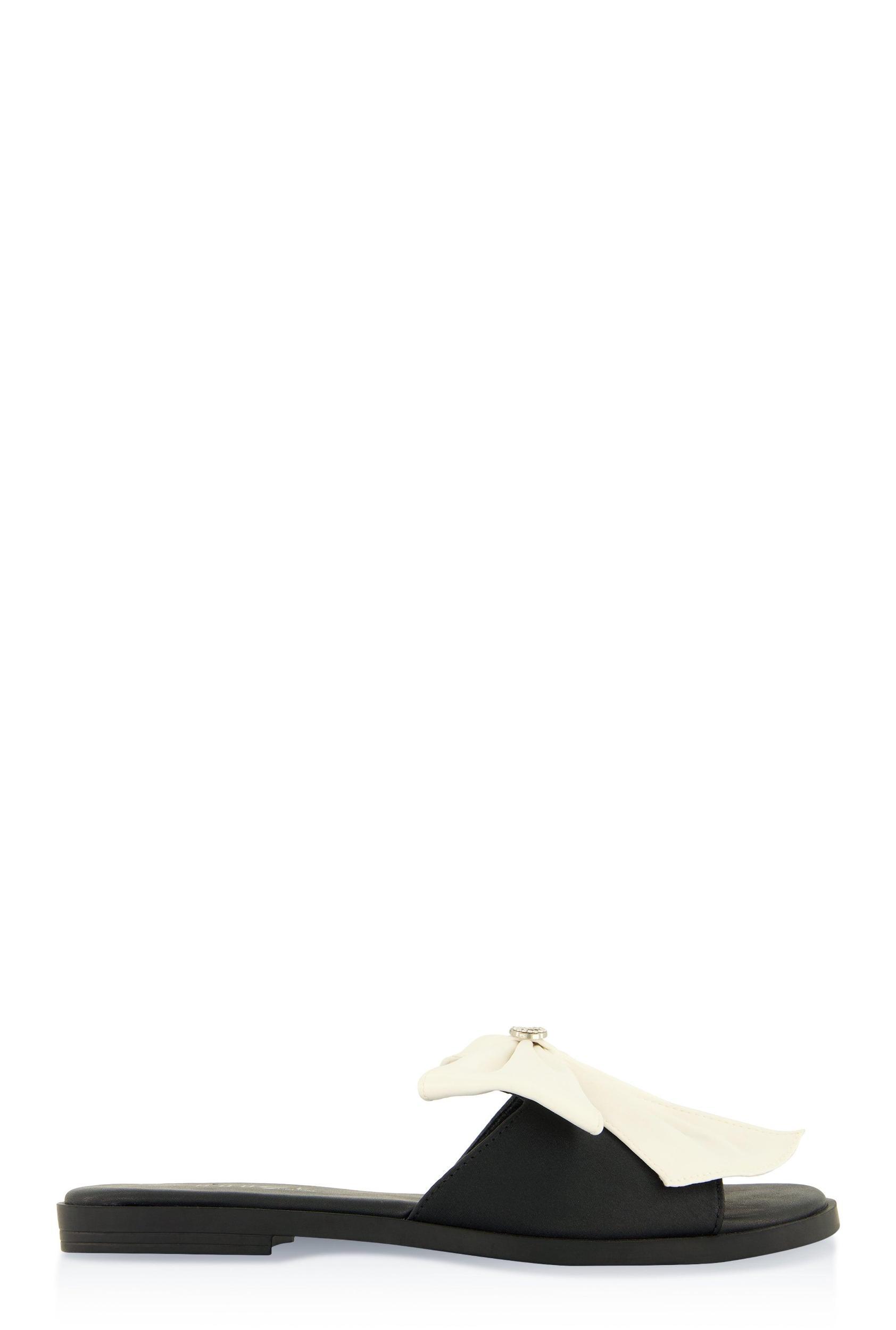 Womens Bow Band Open Toe Slide Sandals Product Image
