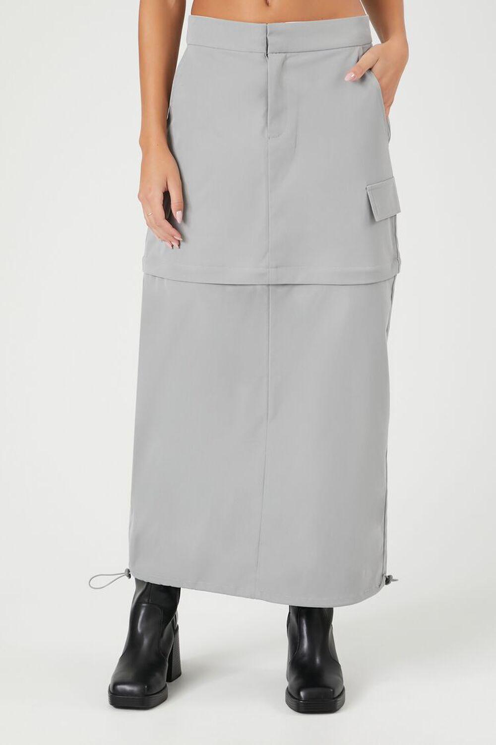 Toggle Cargo Maxi Skirt | Forever 21 Product Image