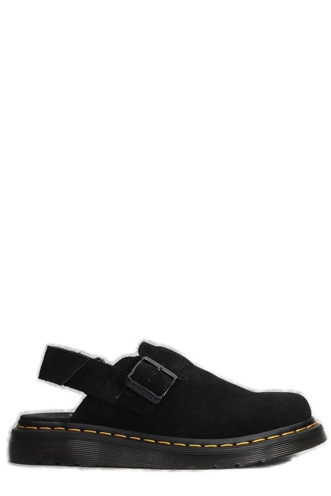 DR. MARTENS' Black Jorge Ii Suede Slingback Mules Product Image
