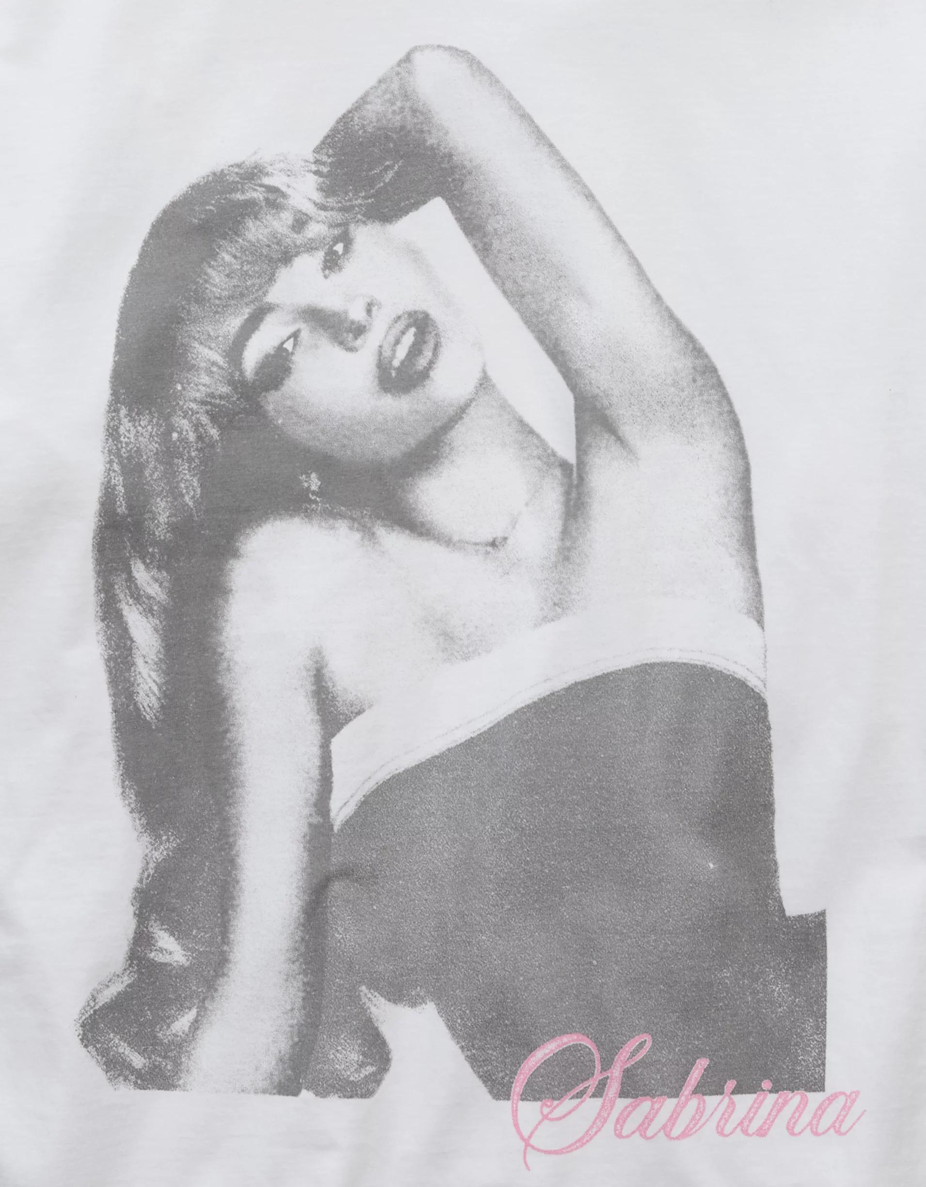 AE Boxy Sabrina Carpenter Graphic T-Shirt Product Image