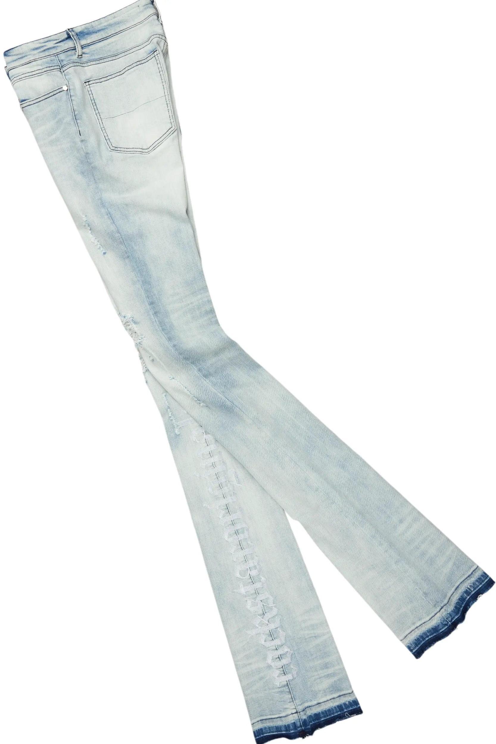 Bubble Royal Blue Hoodie & Colette Stacked Flare Jean Bundle Male Product Image