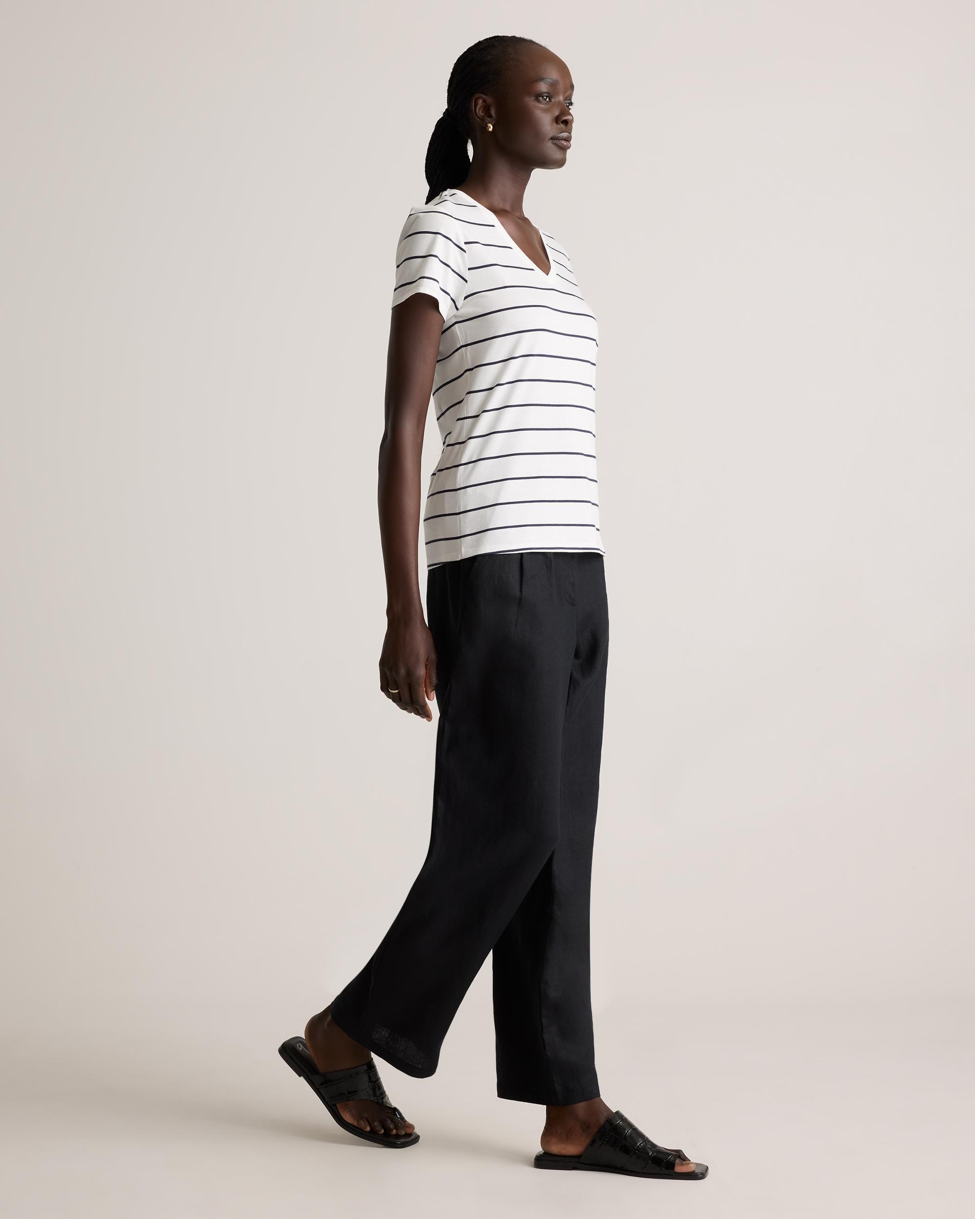 Quince | Women's Cotton Modal V-Neck T-Shirt Cotton/Modal Product Image