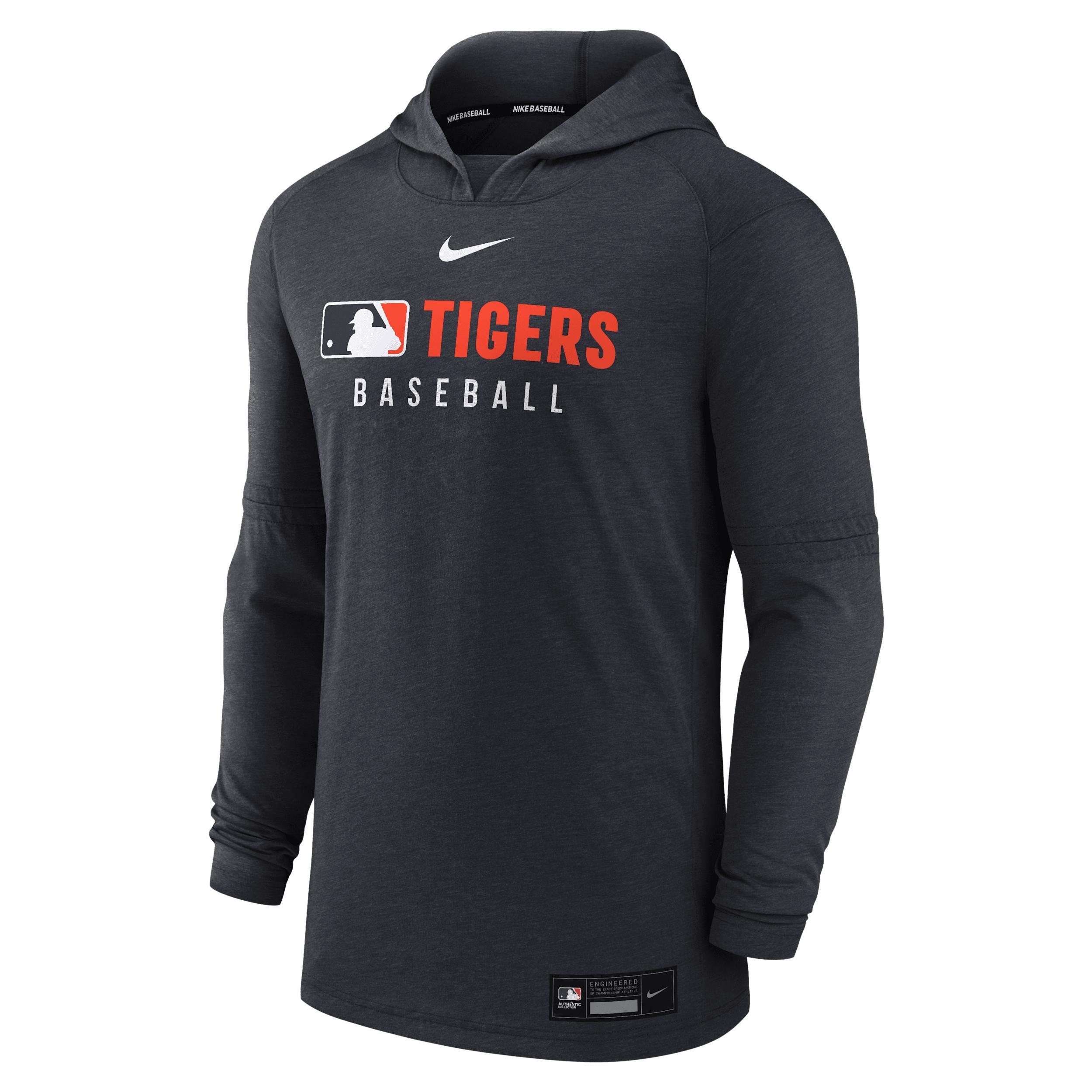 Detroit Tigers Authentic Collection Nike Men's Dri-FIT MLB Pullover Hoodie Product Image
