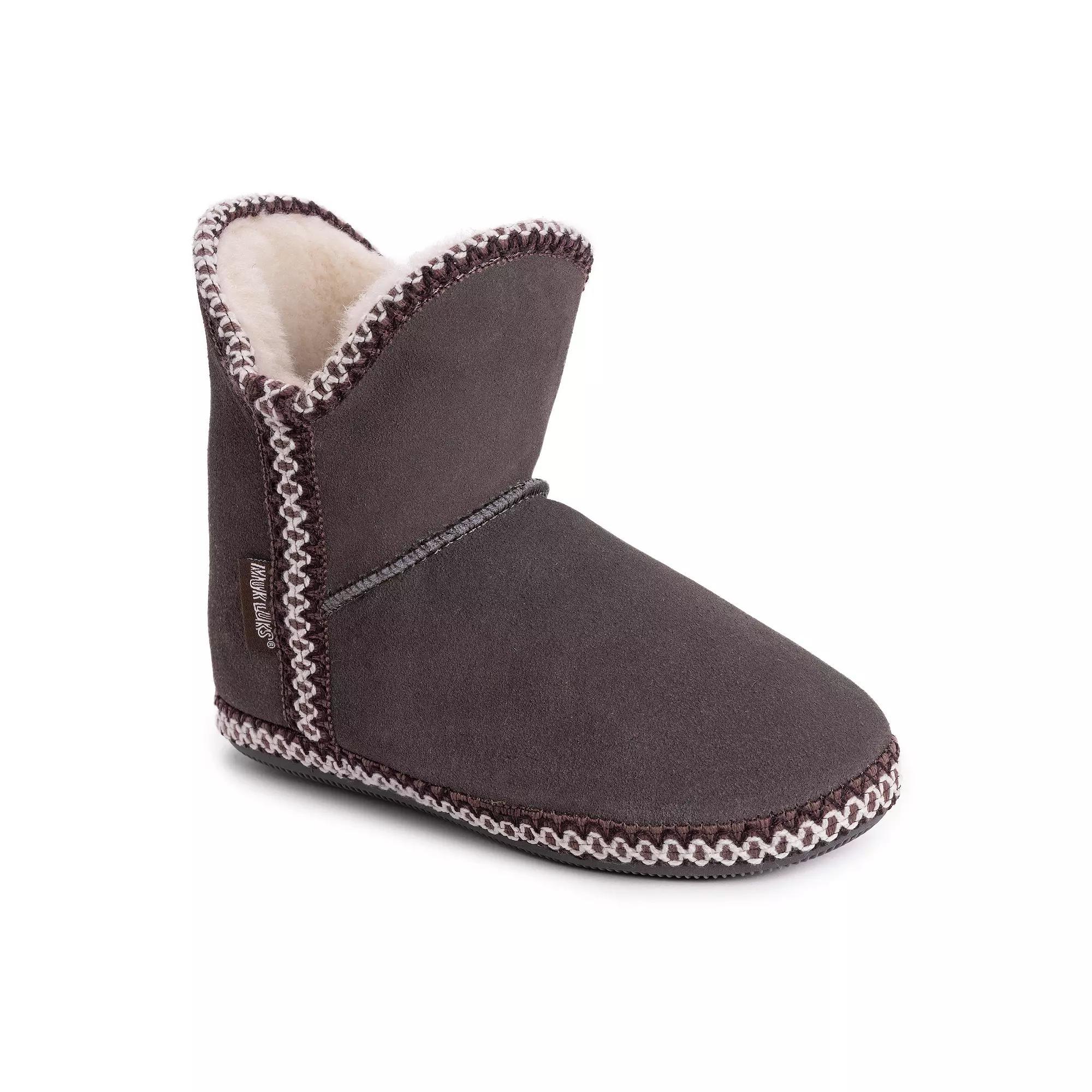 MUK LUKS® Macee Women's Slipper Booties, Size: Large, Frost Gray Product Image