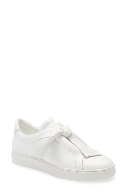 Womens Clarita Bow Leather Sneakers Product Image