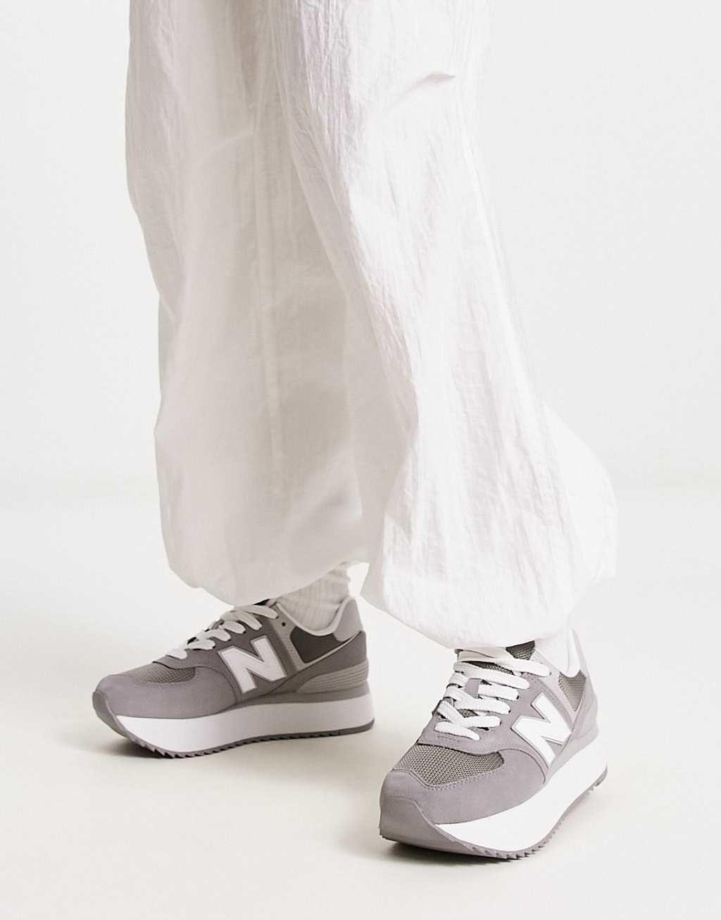New Balance Classics WL574+ (Shadow Grey/Rain Cloud) Women's Shoes Product Image