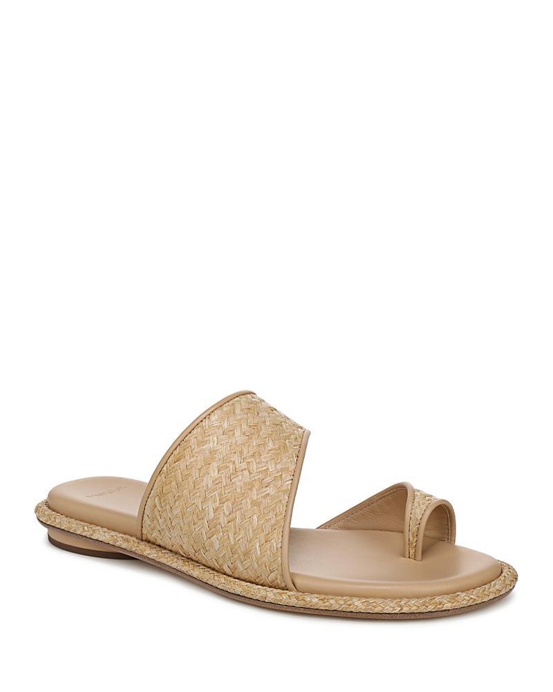 Vince Womens Lukas Raffia Slide Sandals Product Image