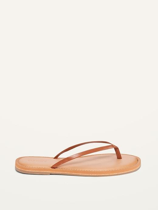 Faux-Leather Capri Sandals Product Image