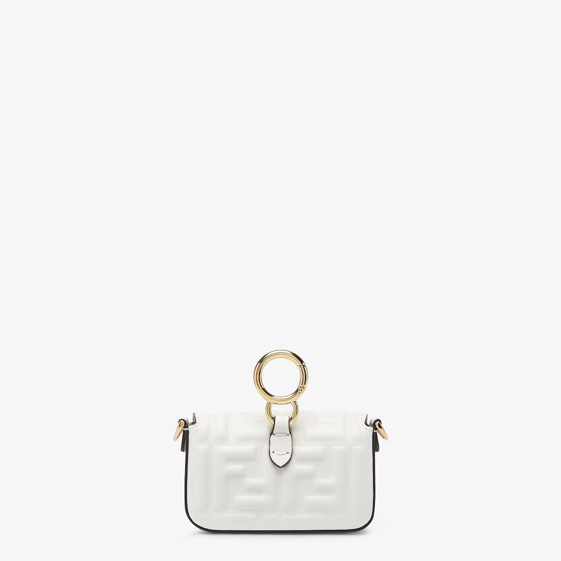 Nano Baguette CharmWhite nappa leather charm Product Image