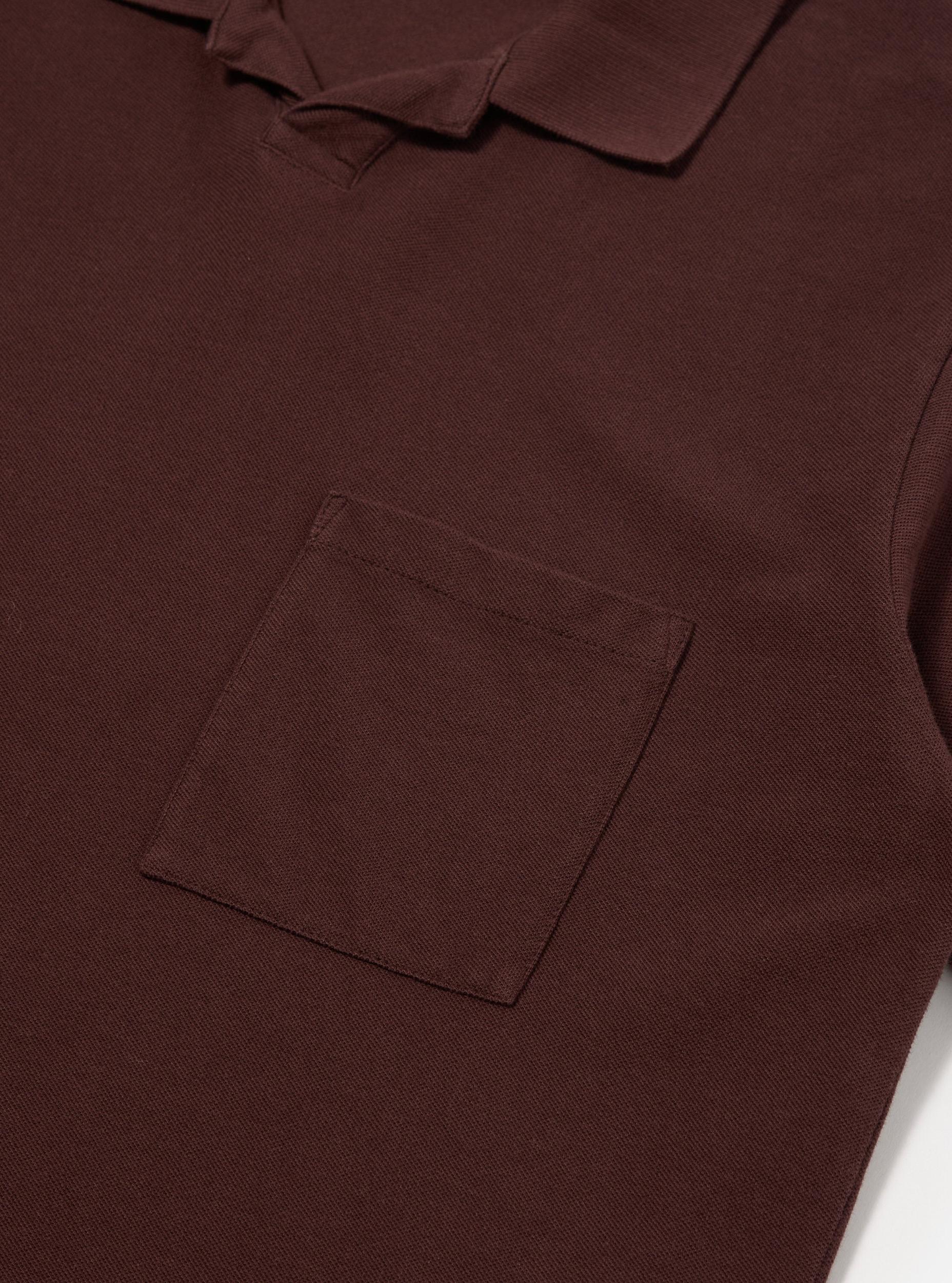 Rich Brown Piquet Vacation Polo Product Image