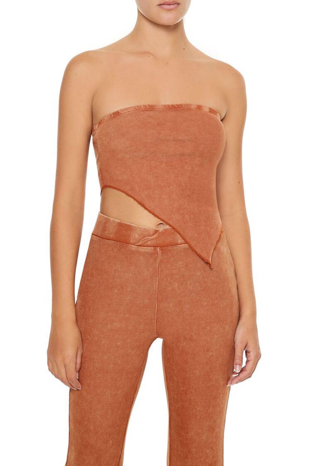 Mineral Wash Tube Crop Top | Forever 21 Product Image