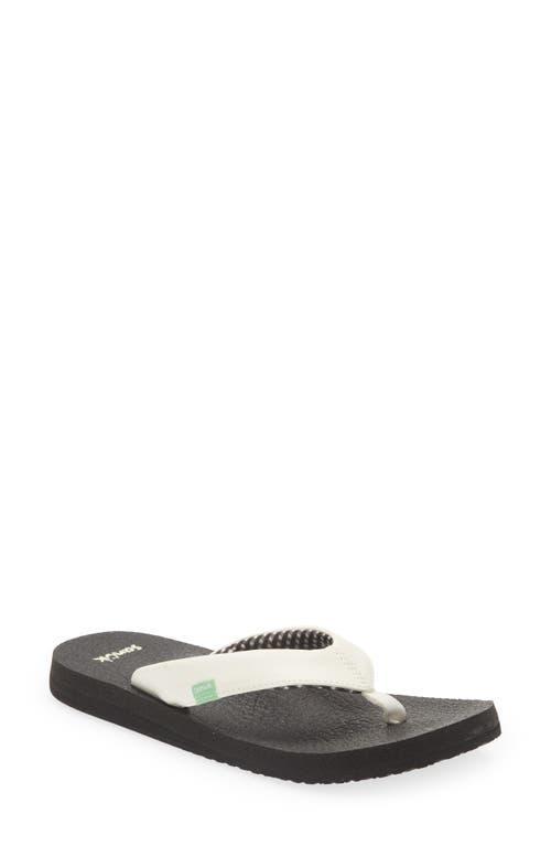 Sanuk Yoga Sandy White) Women's Shoes Product Image