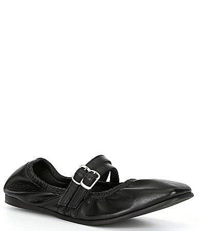 Free People Gemini Leather Buckle Ballet Flats Product Image