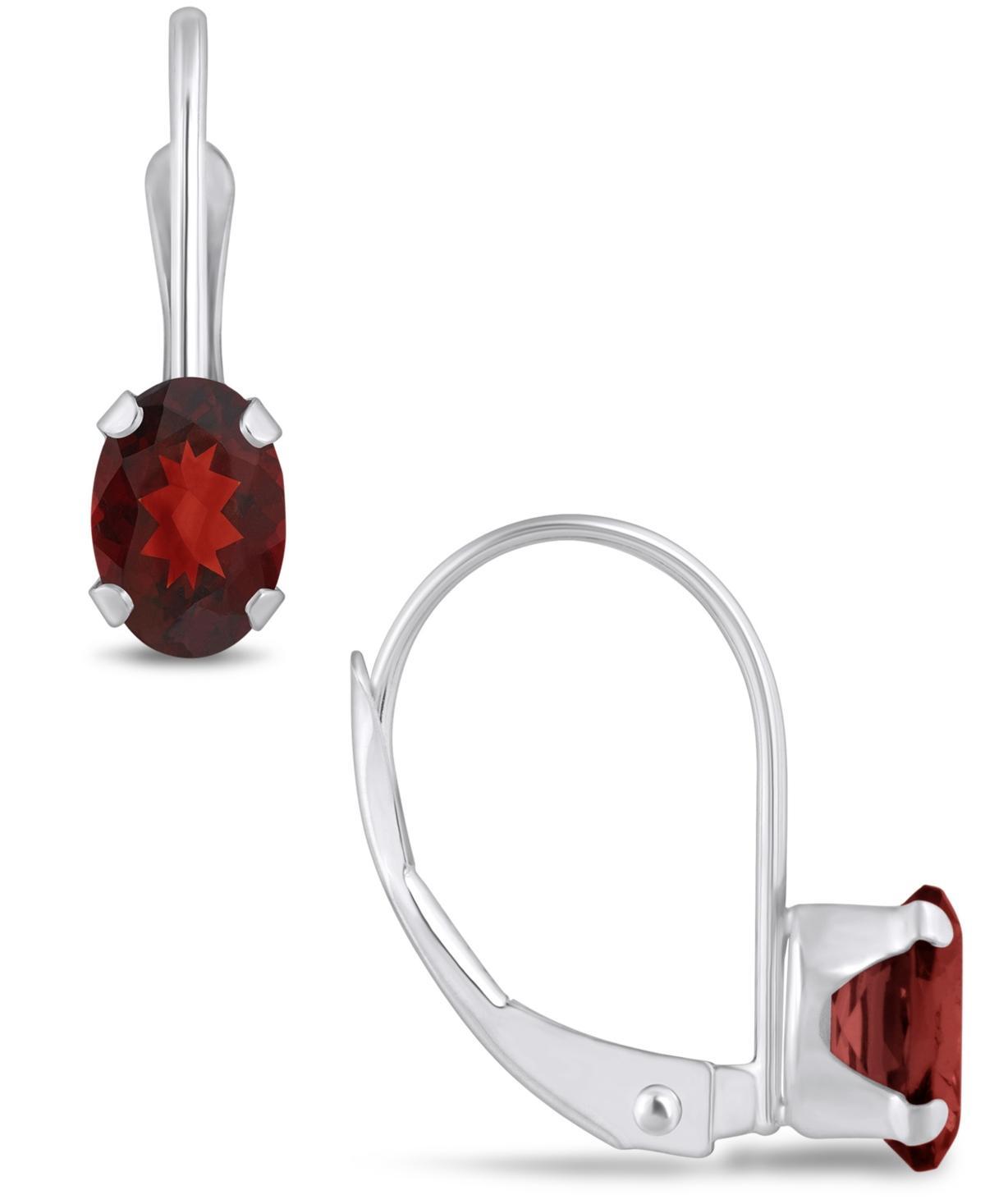 Celebration Gems 10k Gold Oval Swiss Blue Topaz Leverback Earrings, Women's, 10k Whgold Product Image