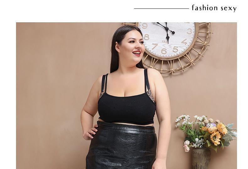 Plus Size Skull Pattern Fishnet Tights Product Image