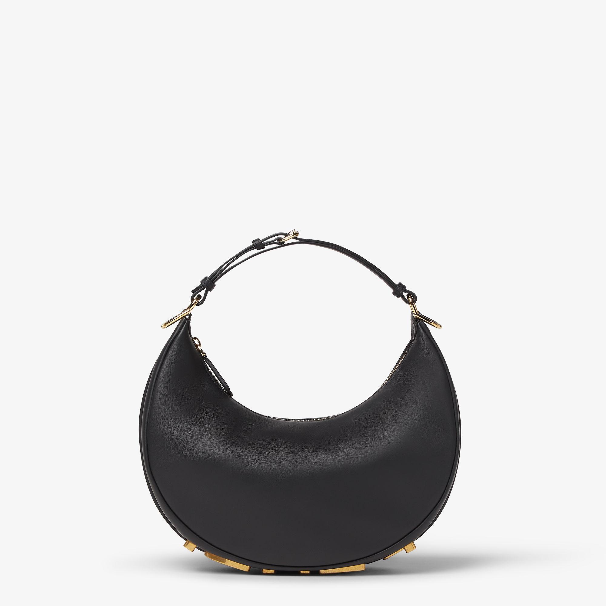 Fendigraphy SmallBlack leather bag Product Image