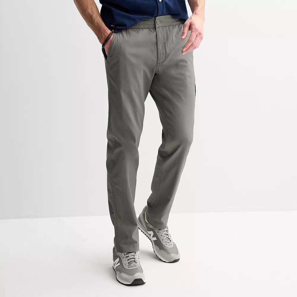 Mens Sonoma Goods For Life Side-Zip Ripstop Pants Kagan Green Product Image