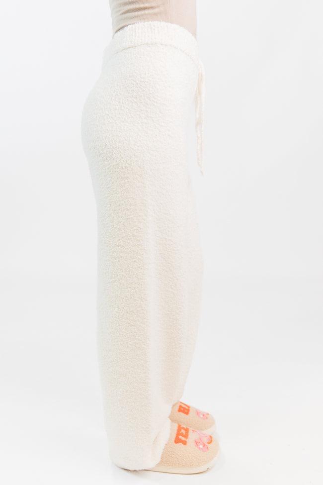 Dawn Ivory Fuzzy Lounge Pants FINAL SALE Product Image