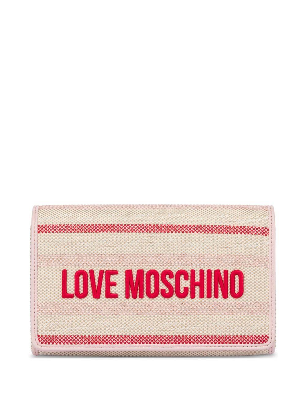 embroidered-logo crossbody bag Product Image