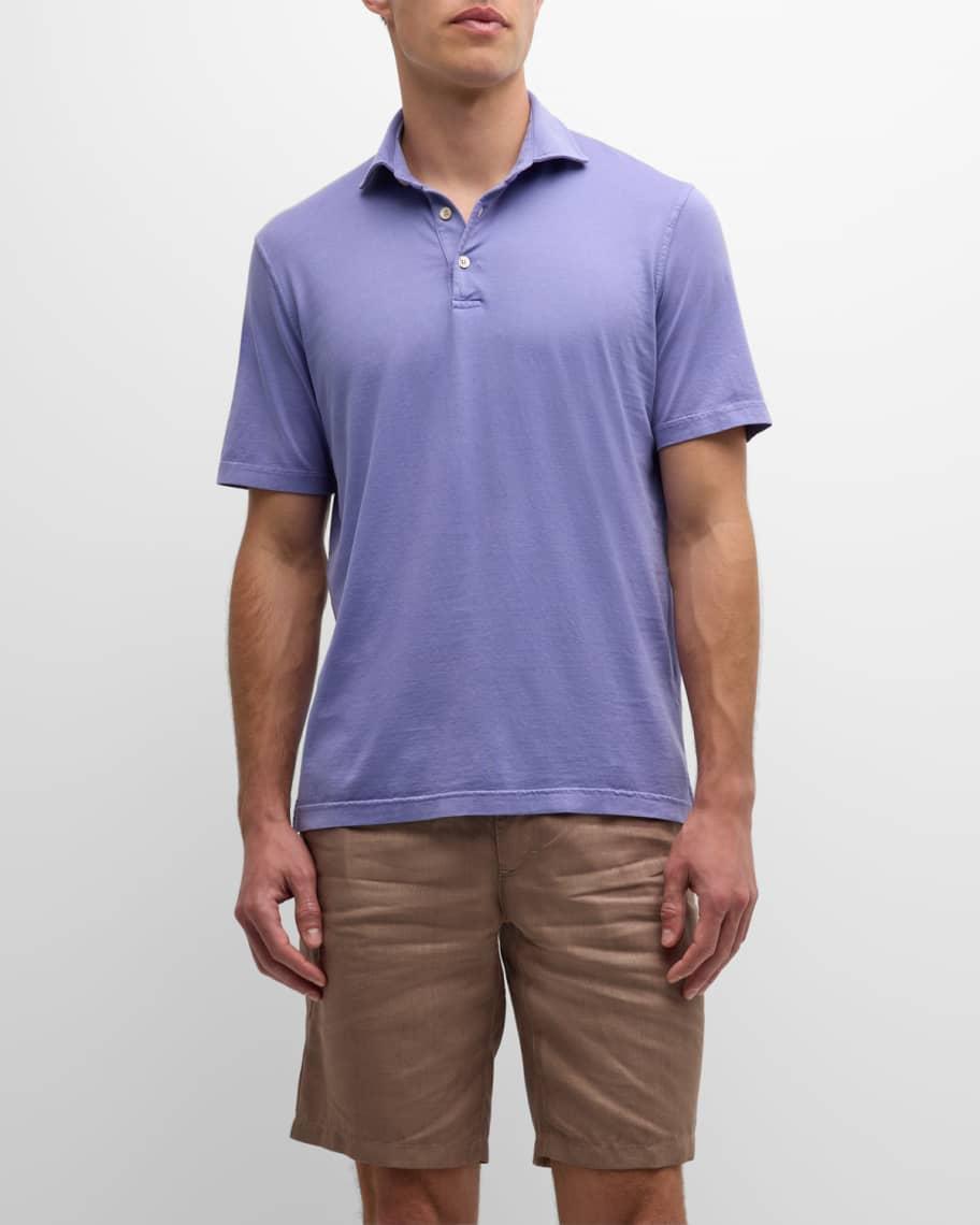 Men's Zero Cotton Jersey Frosted Polo Shirt Product Image