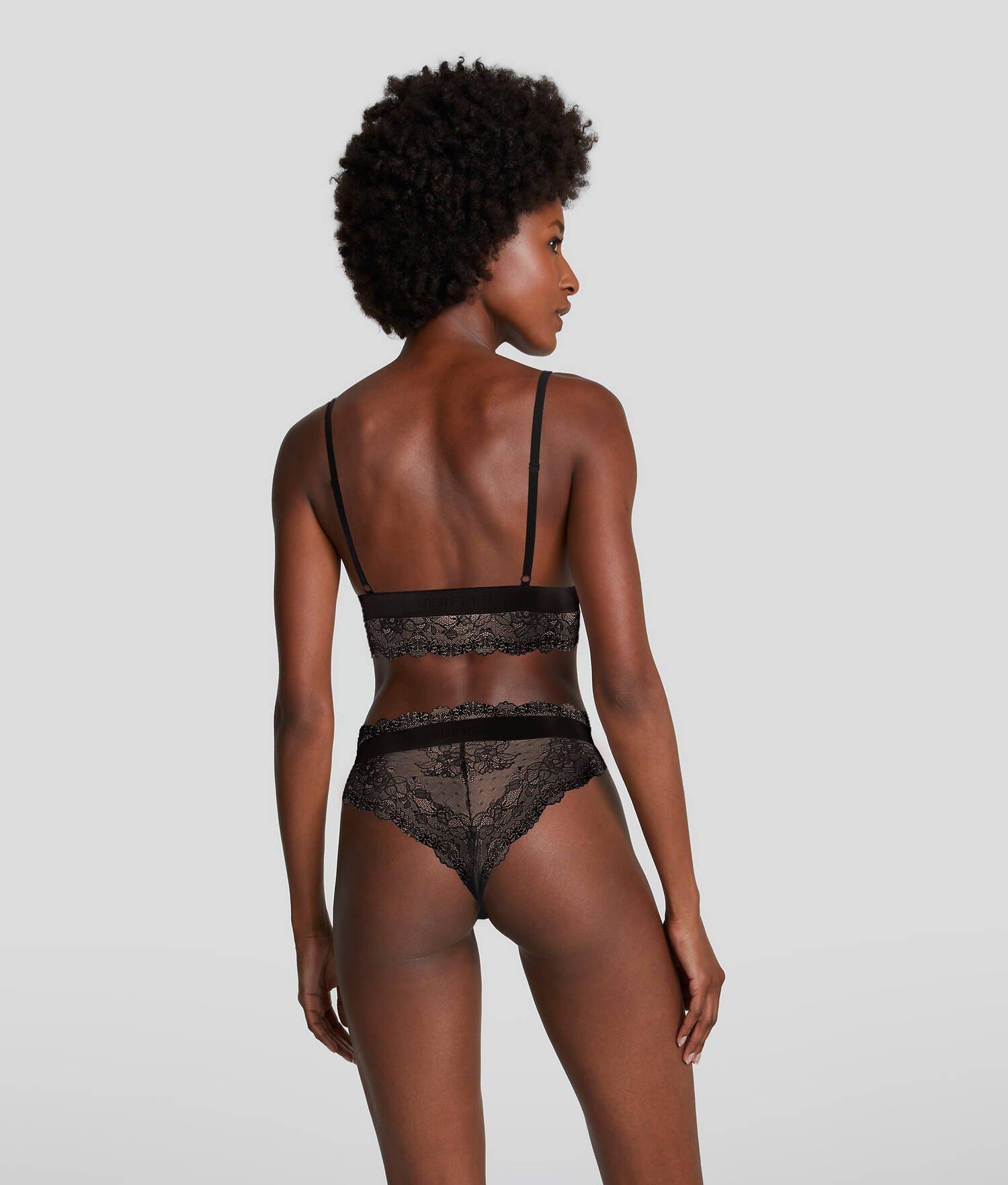 LONGLINE LACE TRIANGLE BRA Product Image