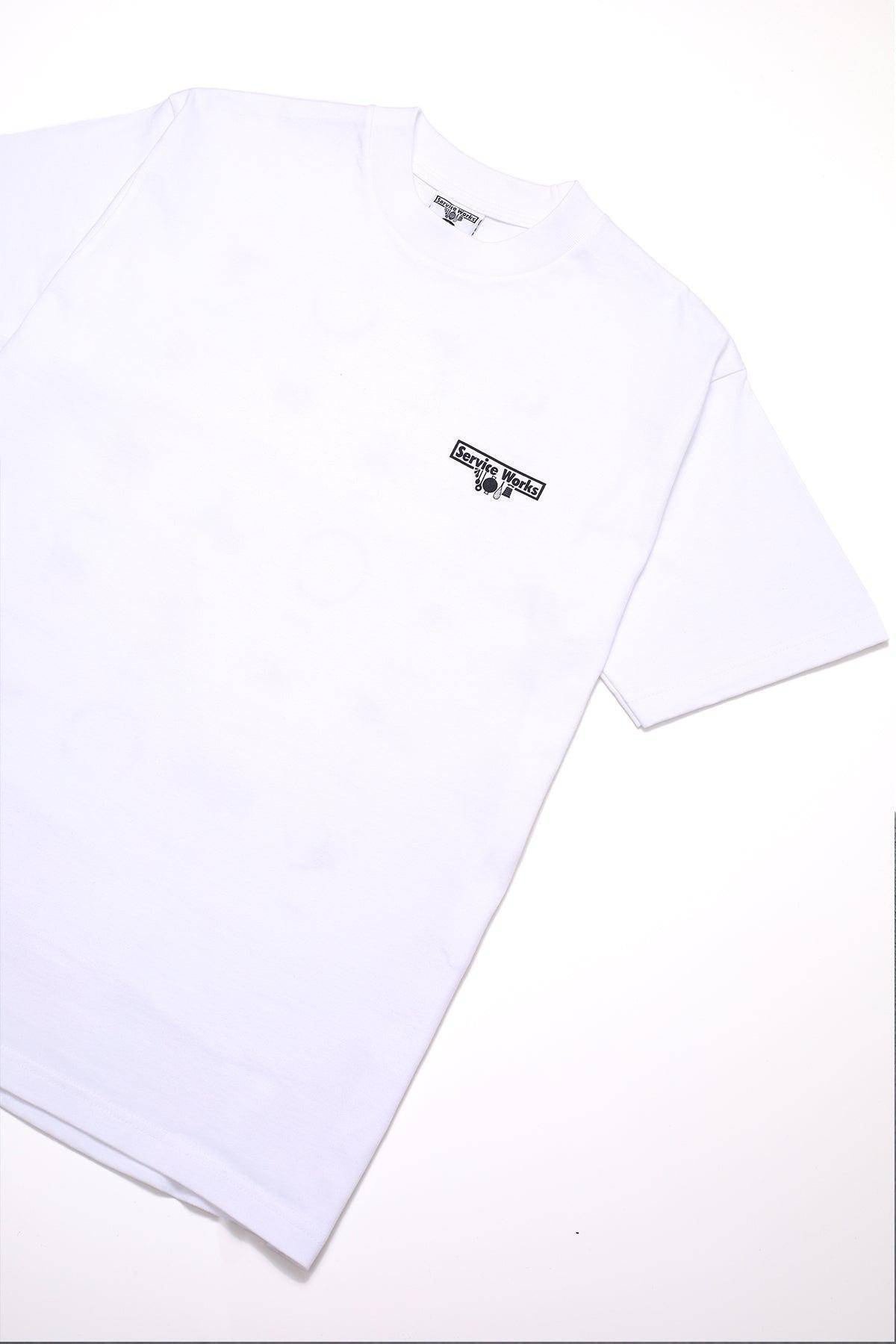 Service Works - Wine Spill Tee - White Product Image