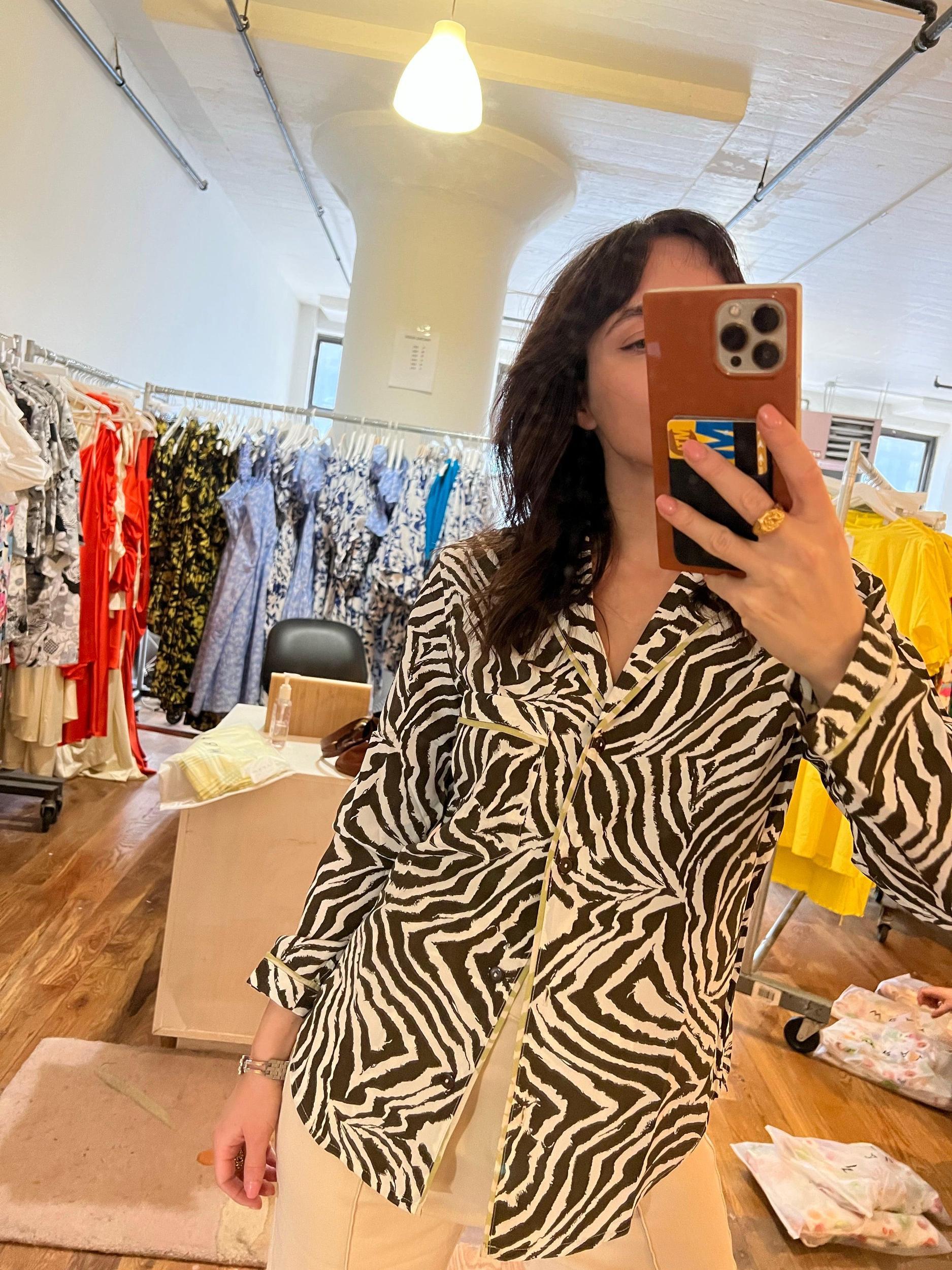 Lena Top - Chocolate Zebra Swirl Product Image