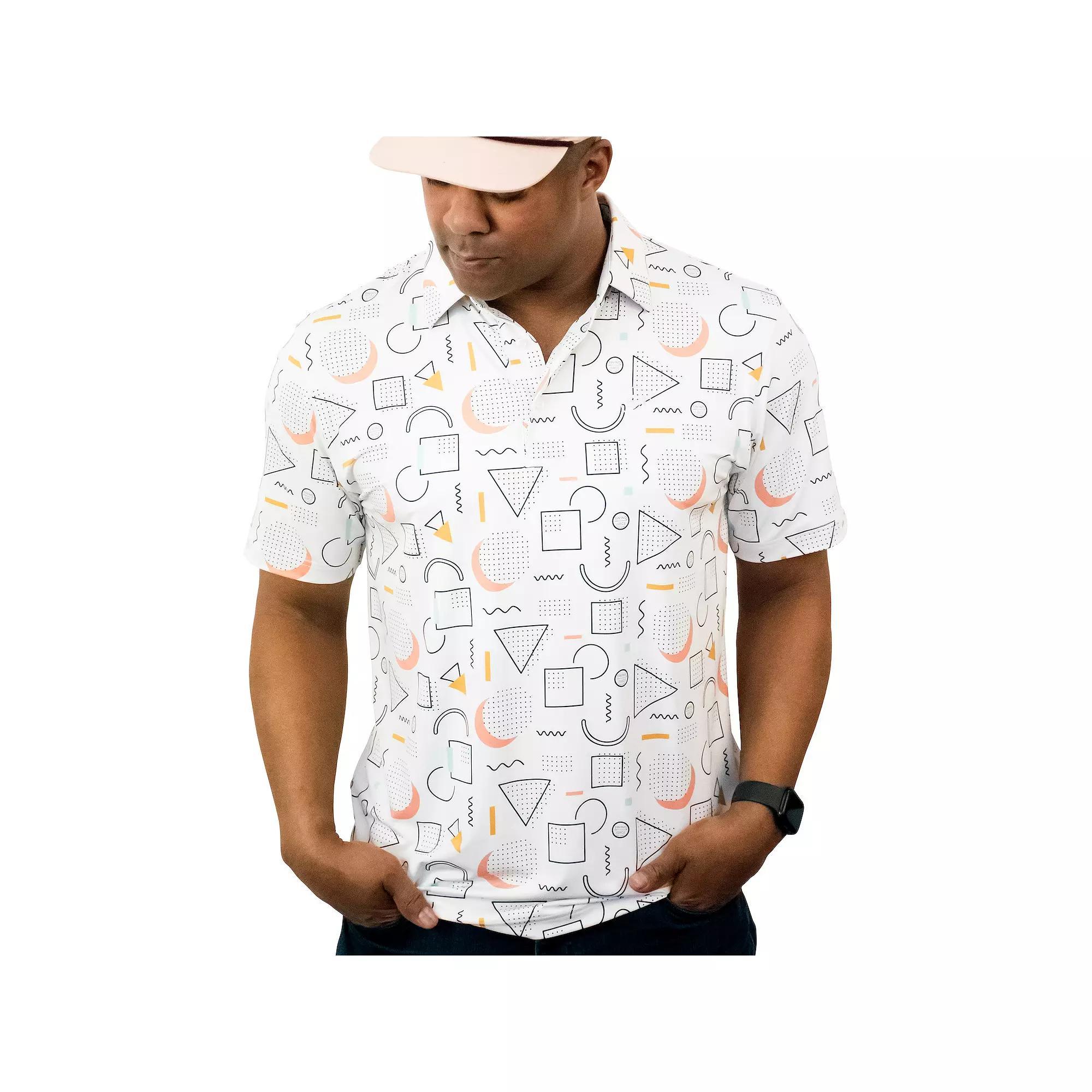 Men's SwingJuice Golf 90s Golf Polo, Size: Large, Ivory Product Image