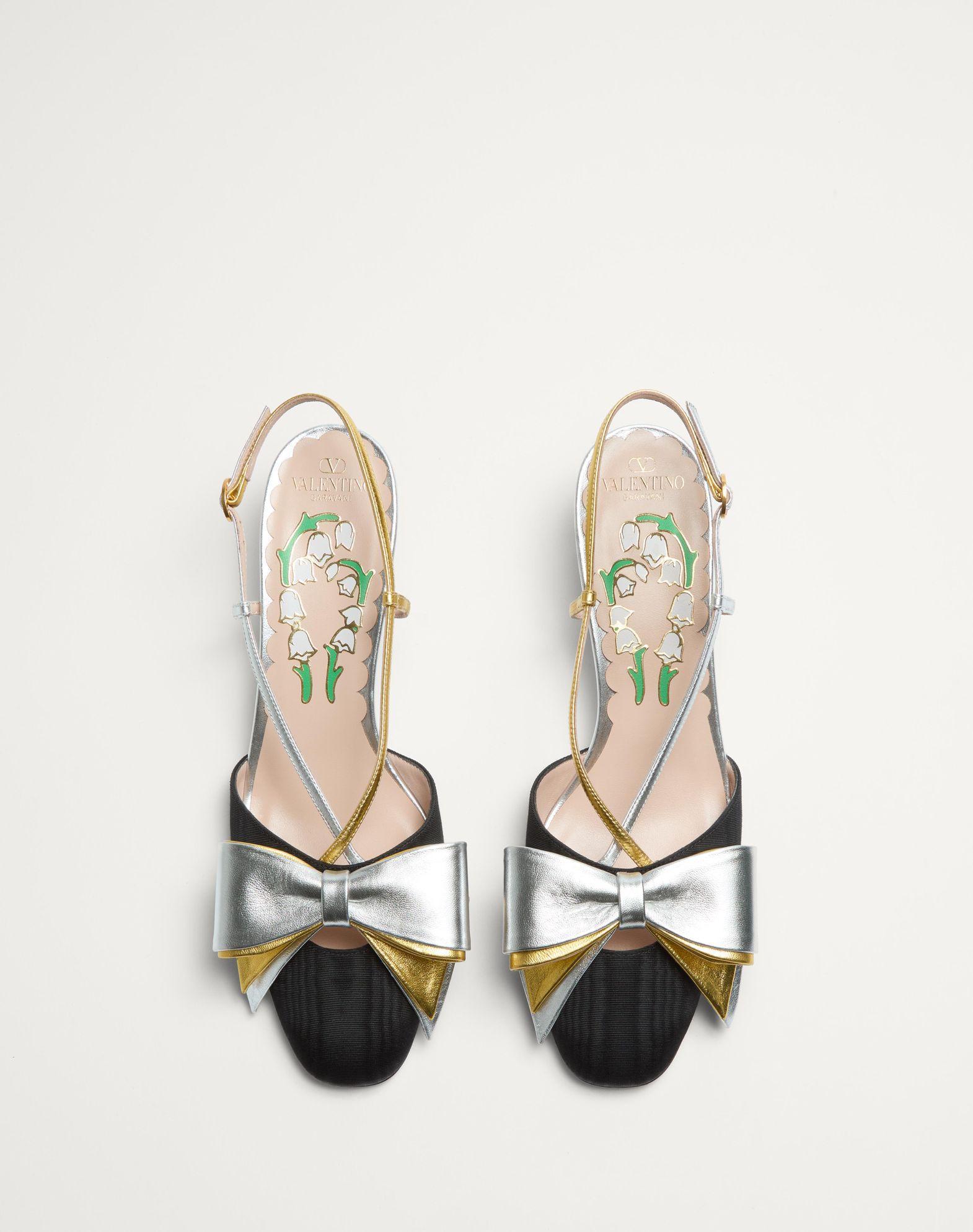 Bowow Slingback Pumps In Moirè Fabric 45Mm Product Image