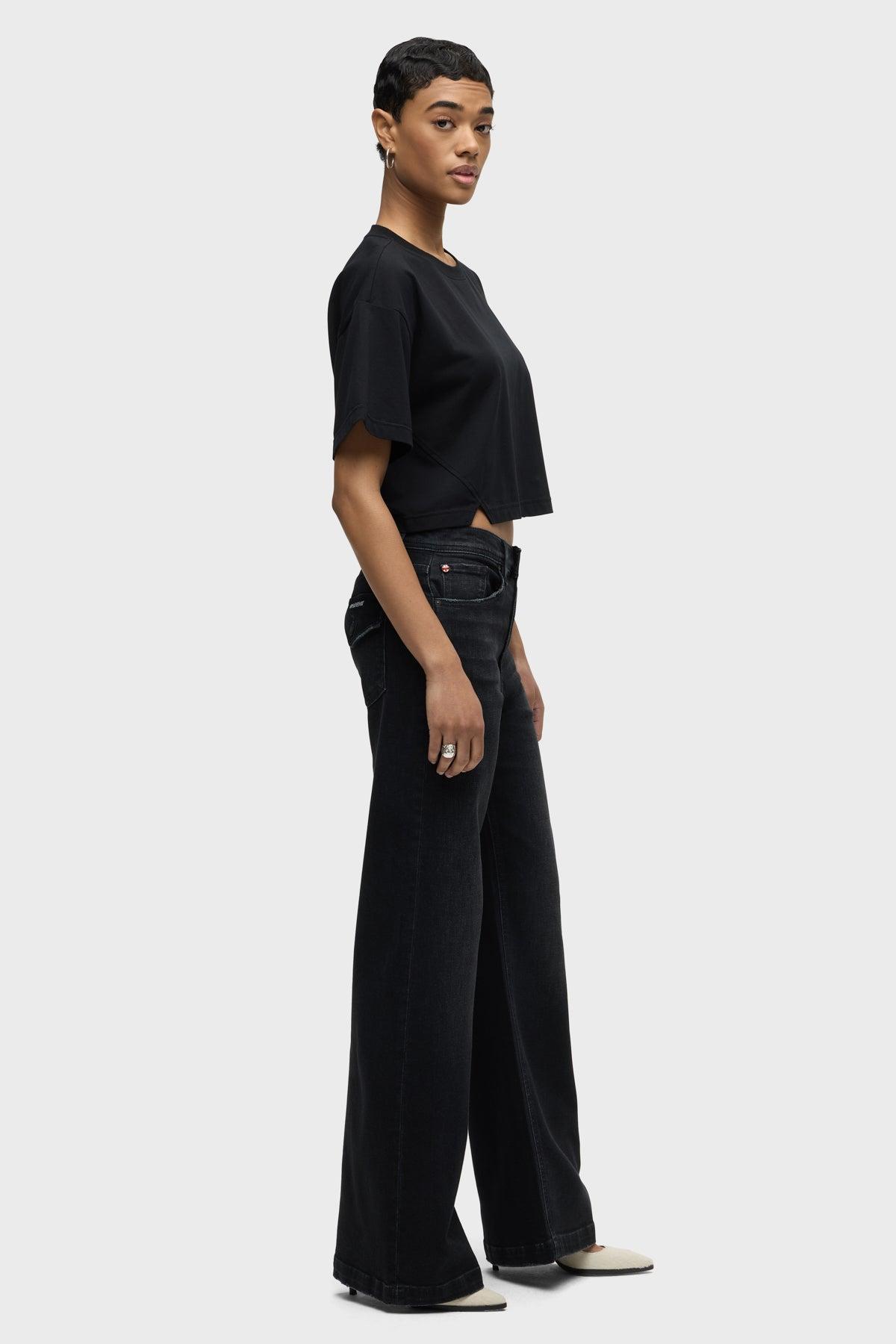 Jodie Loose Fit Wide Leg w/ Flap Jean Female Product Image
