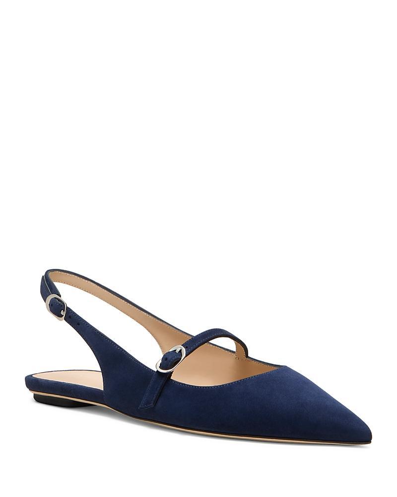 Stuart Weitzman Womens Emilia Pointed Toe Slingback Mary Jane Shoes Product Image