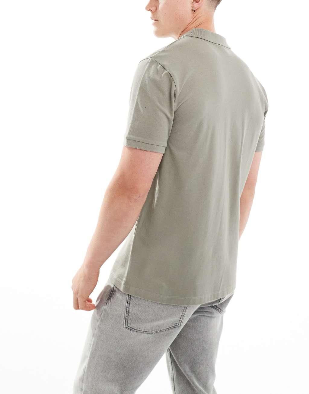 ASOS DESIGN 5 pack pique polos in multiple colors Product Image
