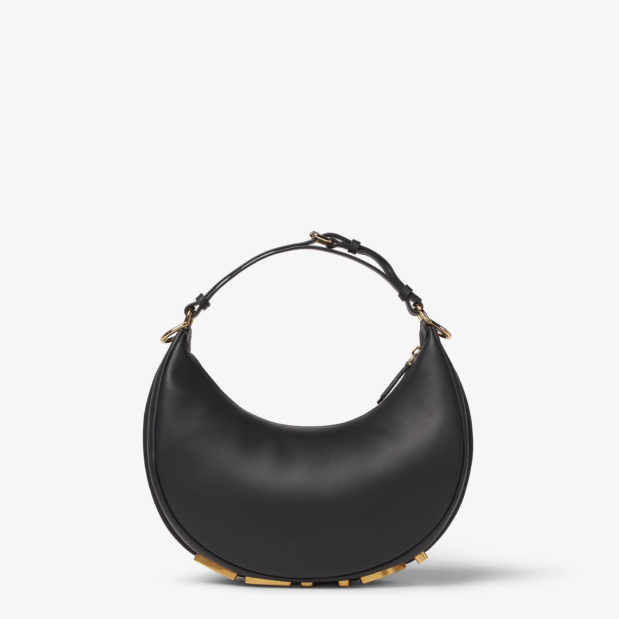 Fendigraphy SmallBlack leather bag Product Image