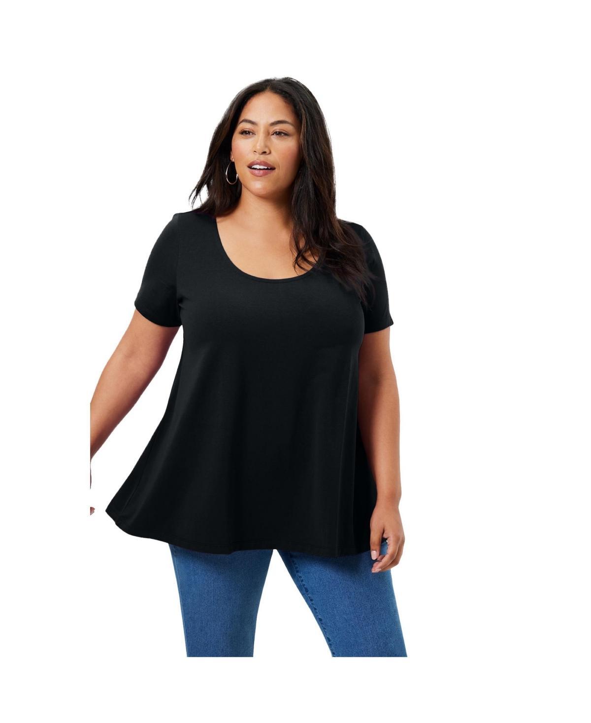 June + Vie Womens June + Vie Short-Sleeve Swing One + Only Tee Product Image