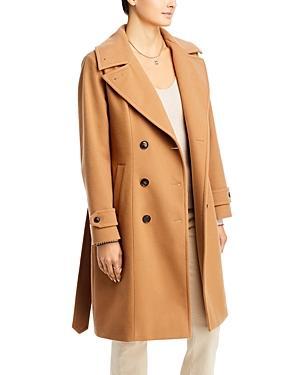 Norwegian Wool Notch Collar Double Breasted Coat Product Image