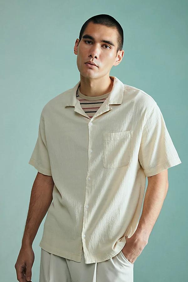 Standard Cloth Liam Crinkle Shirt Top Mens at Urban Outfitters Product Image