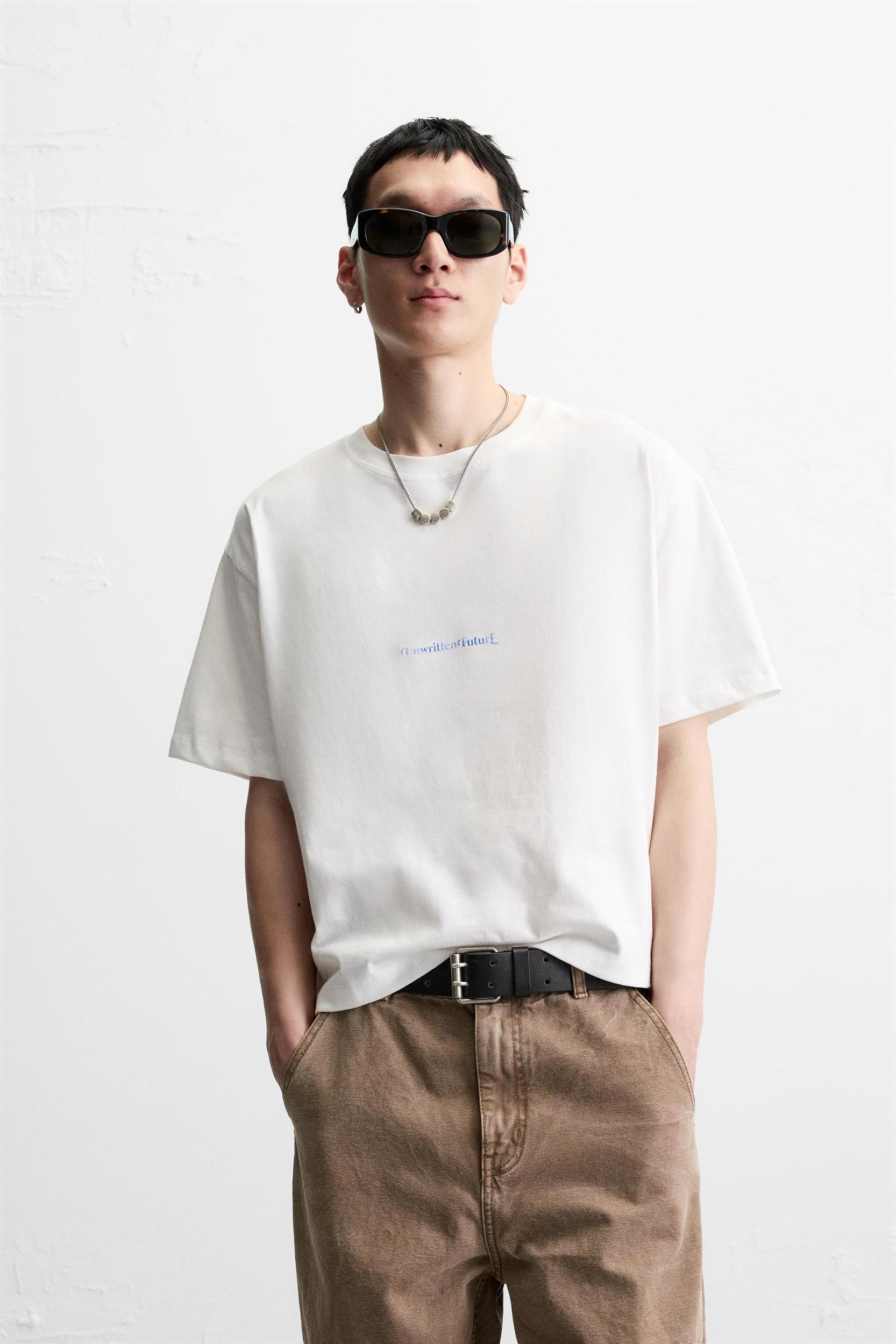 WASHED PRINT T-SHIRT Product Image