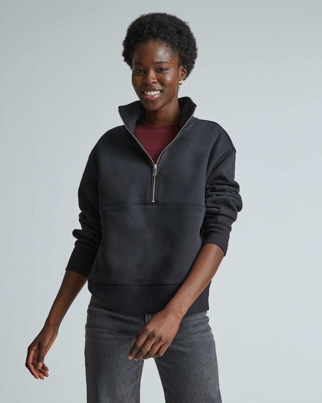 Womens ReTrack Half-Zip Sweatshirt by Everlane Product Image