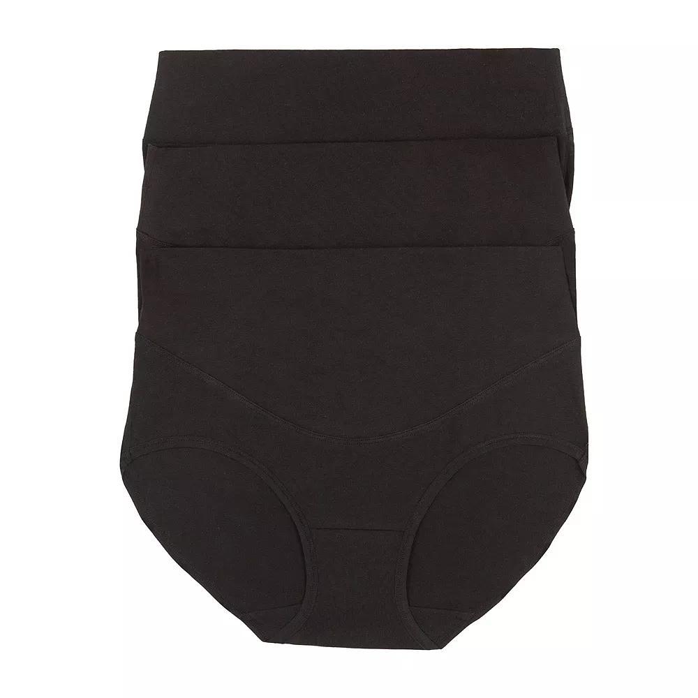Women's Jezebel 3-Pack Pima Cotton Control Briefs Set 900820P3, Size: Small, Black Product Image