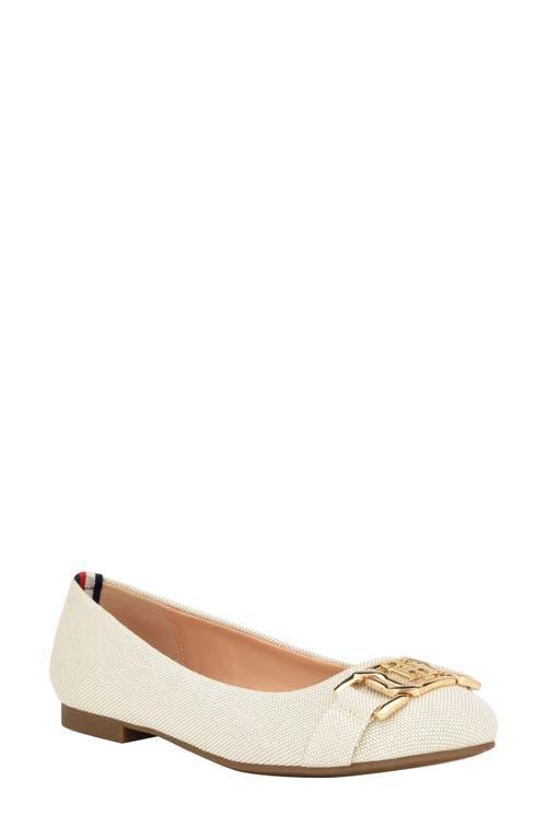Tommy Hilfiger Gallyne (Ivory) Women's Flat Shoes Product Image