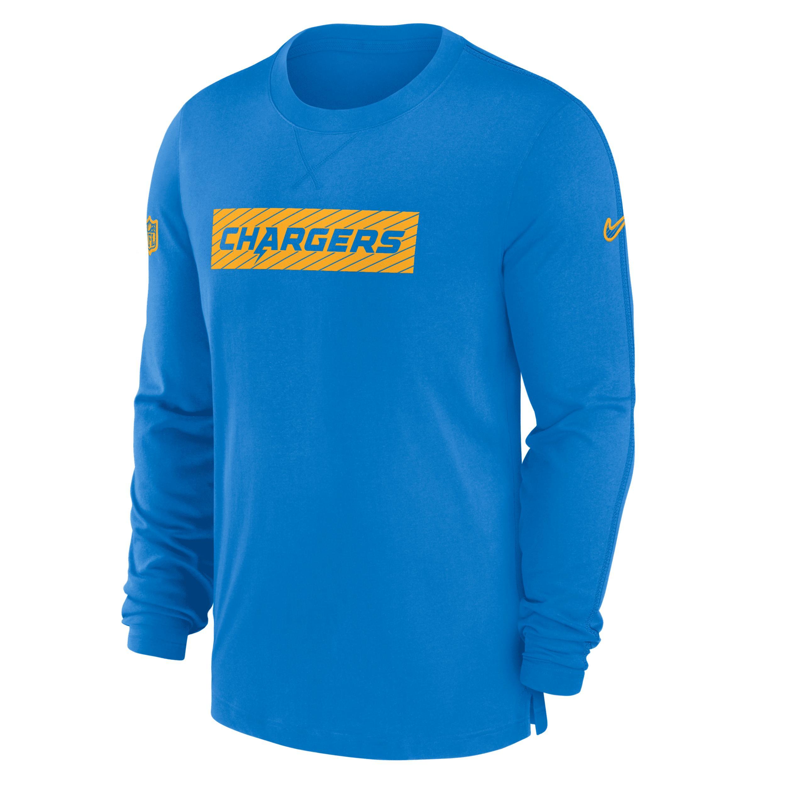 Los Angeles Chargers Sideline Player Team Issue Menâs Nike Men's Dri-FIT Long-Sleeve Top Product Image