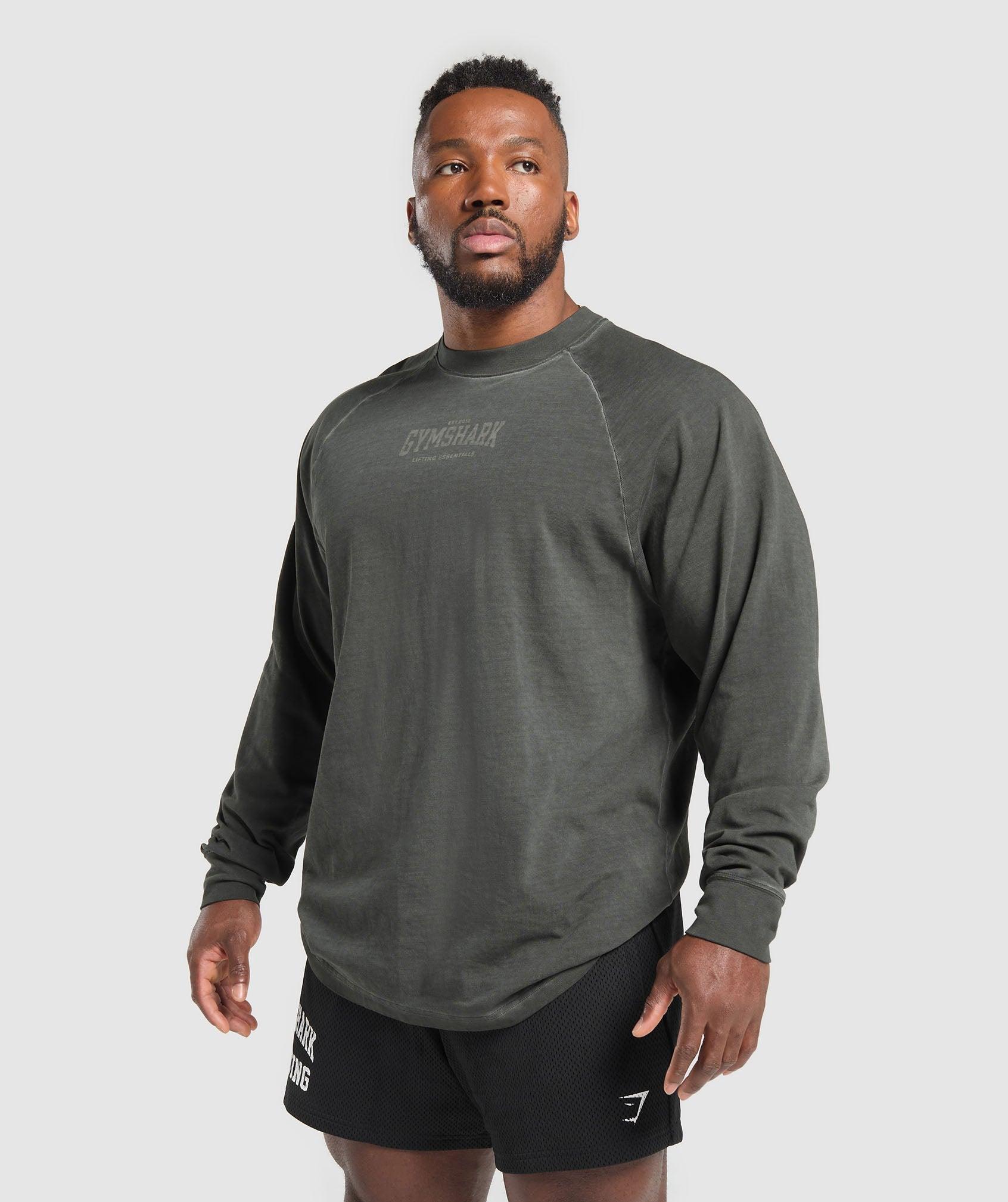 Gymshark Heavyweight T-Shirt - Black/Wash Male Product Image