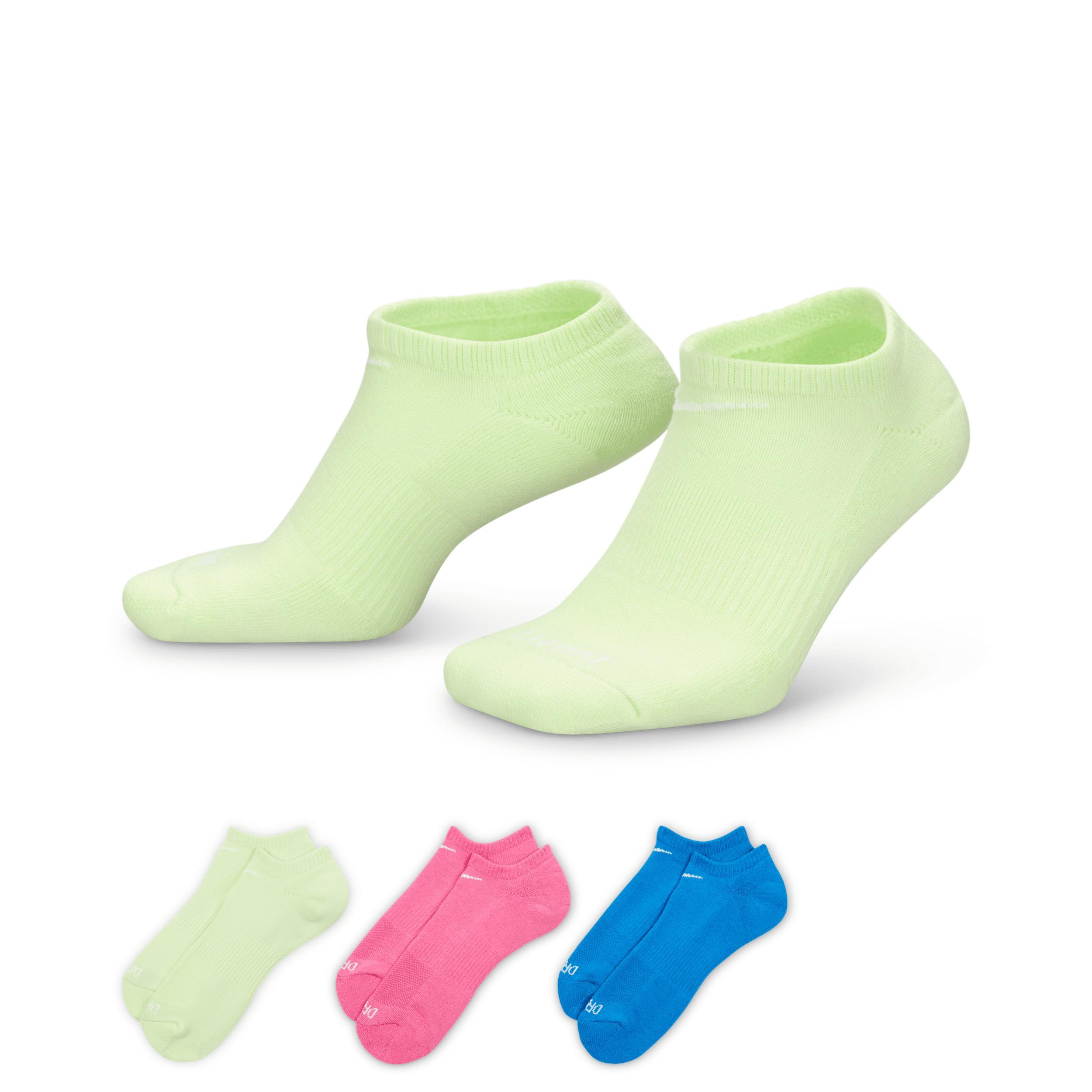 Nike Unisex Everyday Plus Cushion Training No-Show Socks (3 Pairs) Product Image