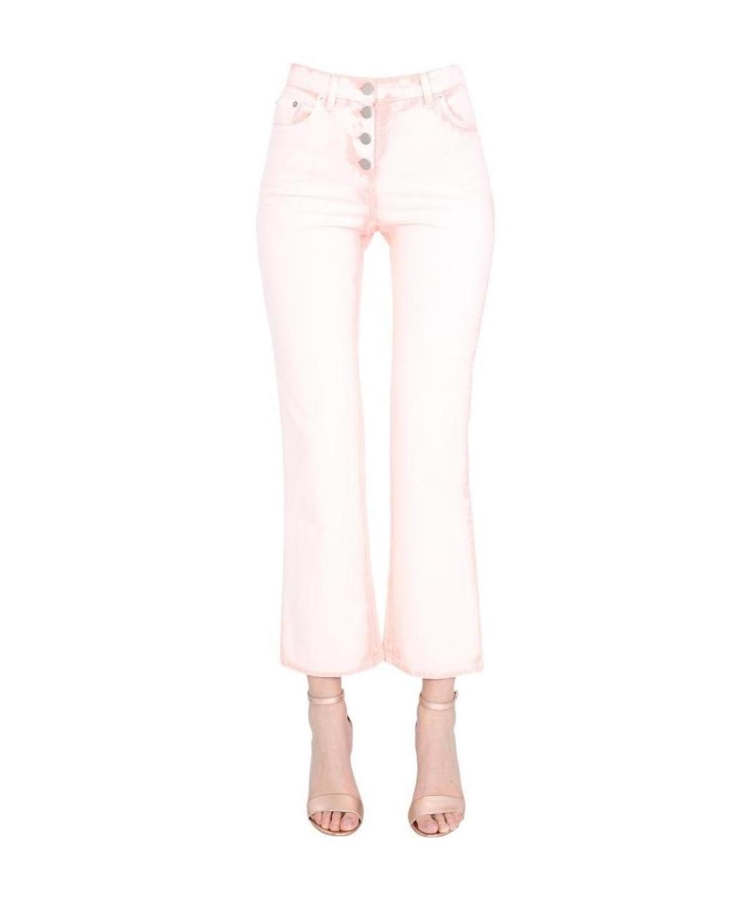 ALBERTA FERRETTI Acid-wash Bootcut Jeans In White Product Image