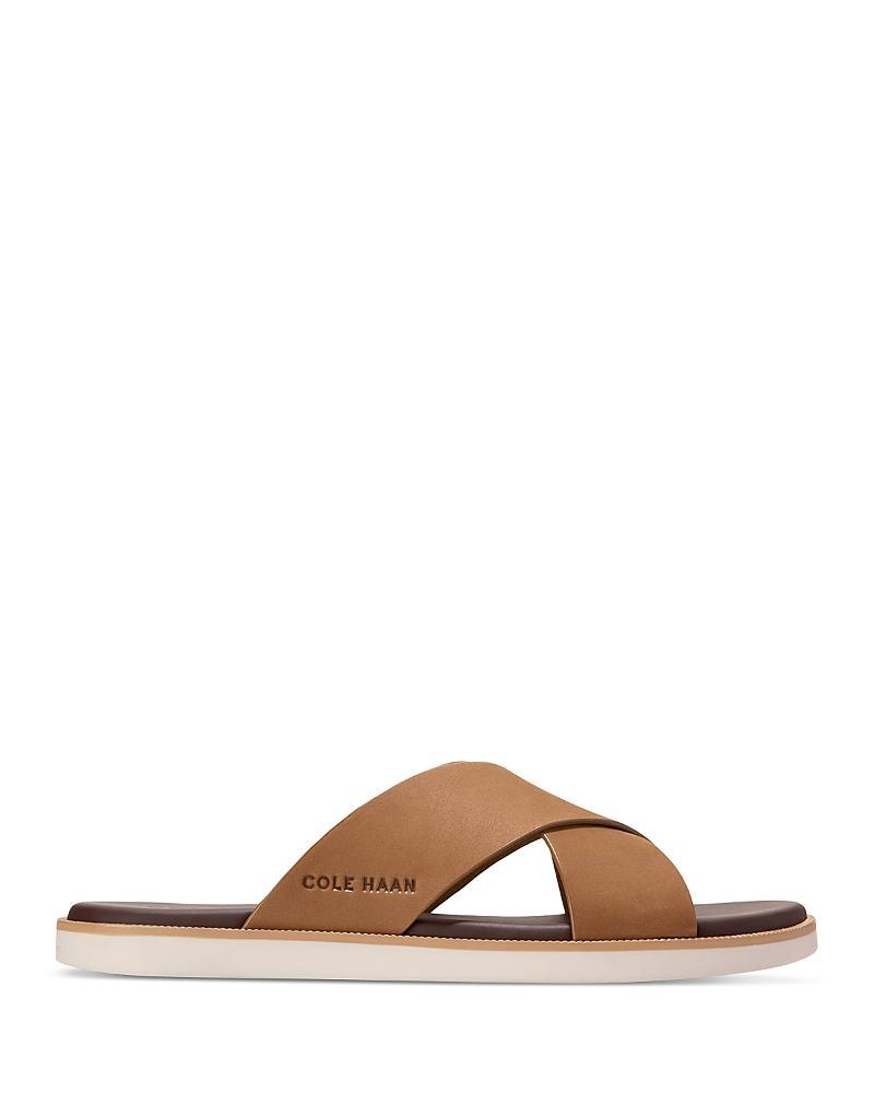 Cole Haan Mens Nantucket Cross Strap Slip On Slide Sandals Product Image