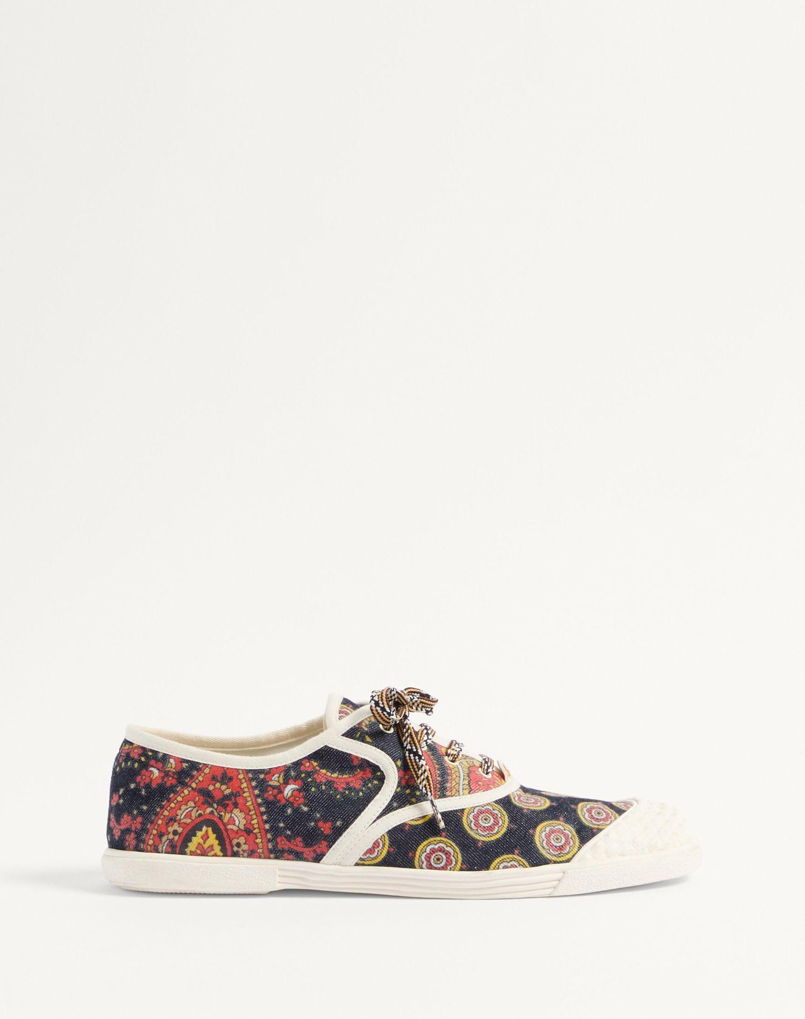 Bay By Bay Sneakers In Voyage Imaginaire Denim Fabric  Product Image