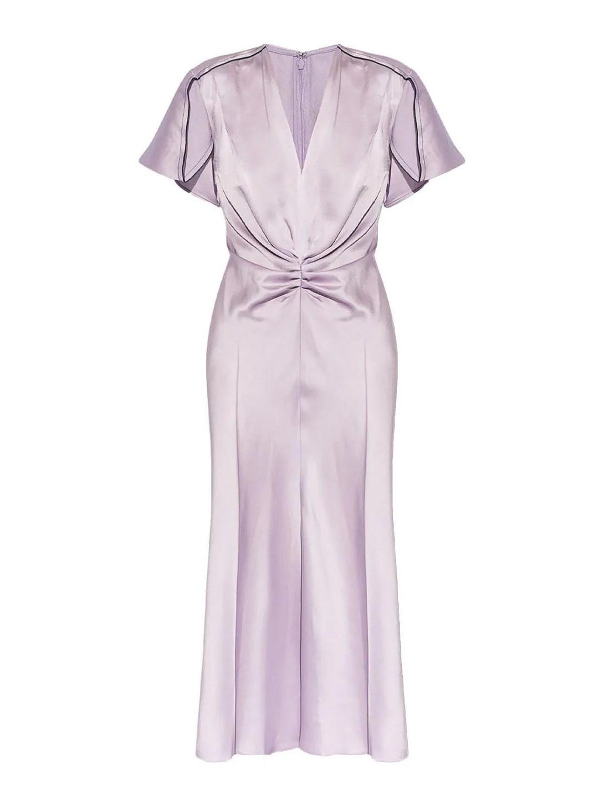 VICTORIA BECKHAM Ruches Dress In Negro Product Image