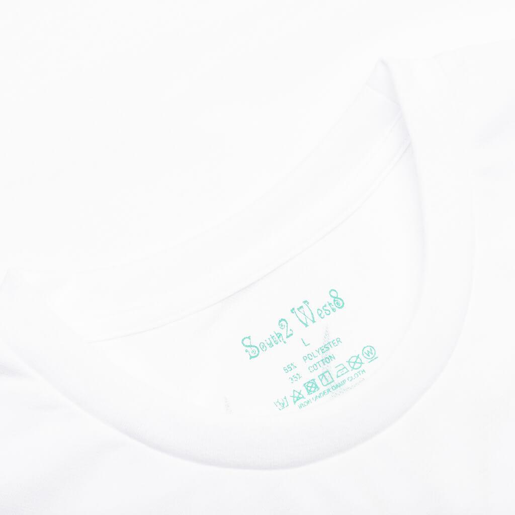 Round Pocket S/S Tee - White Male Product Image